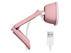 Уебкамера Logitech Brio 100 Full HD Webcam, ROSE, USB, N/A, EMEA28-935, WEBCAM