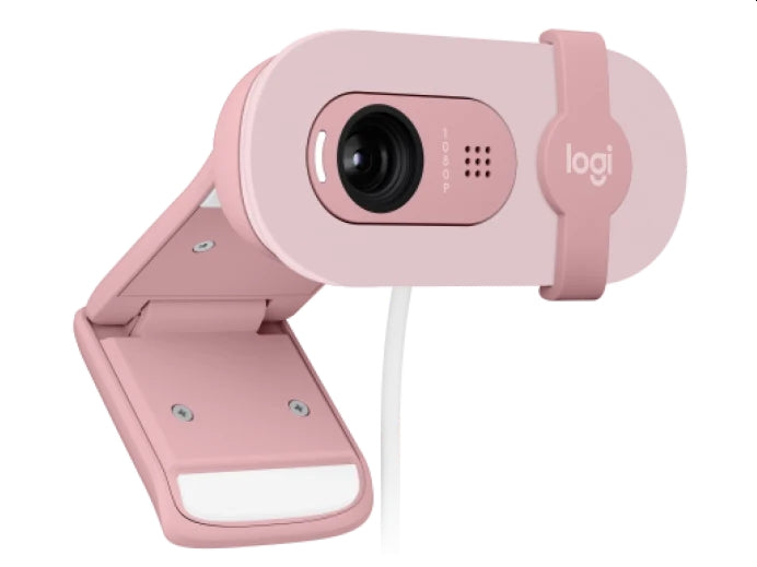 Уебкамера Logitech Brio 100 Full HD Webcam, ROSE, USB, N/A, EMEA28-935, WEBCAM