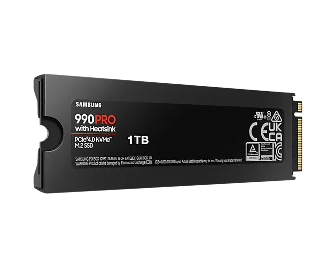 Твърд диск Samsung SSD 990 PRO 1TB Heatsink PCIe 4.0 NVMe 2.0 M.2 V-NAND 3-bit MLC