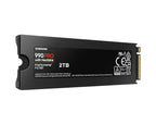 Твърд диск Samsung SSD 990 PRO 2TB Heatsink PCIe 4.0 NVMe 2.0 M.2 V-NAND 3-bit MLC