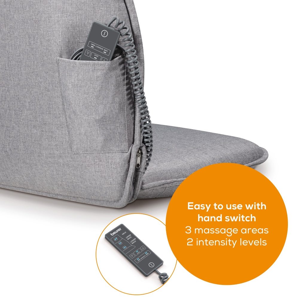 Масажор Beurer MG 330 Shiatsu massage seat cover grey, 4-head massage system