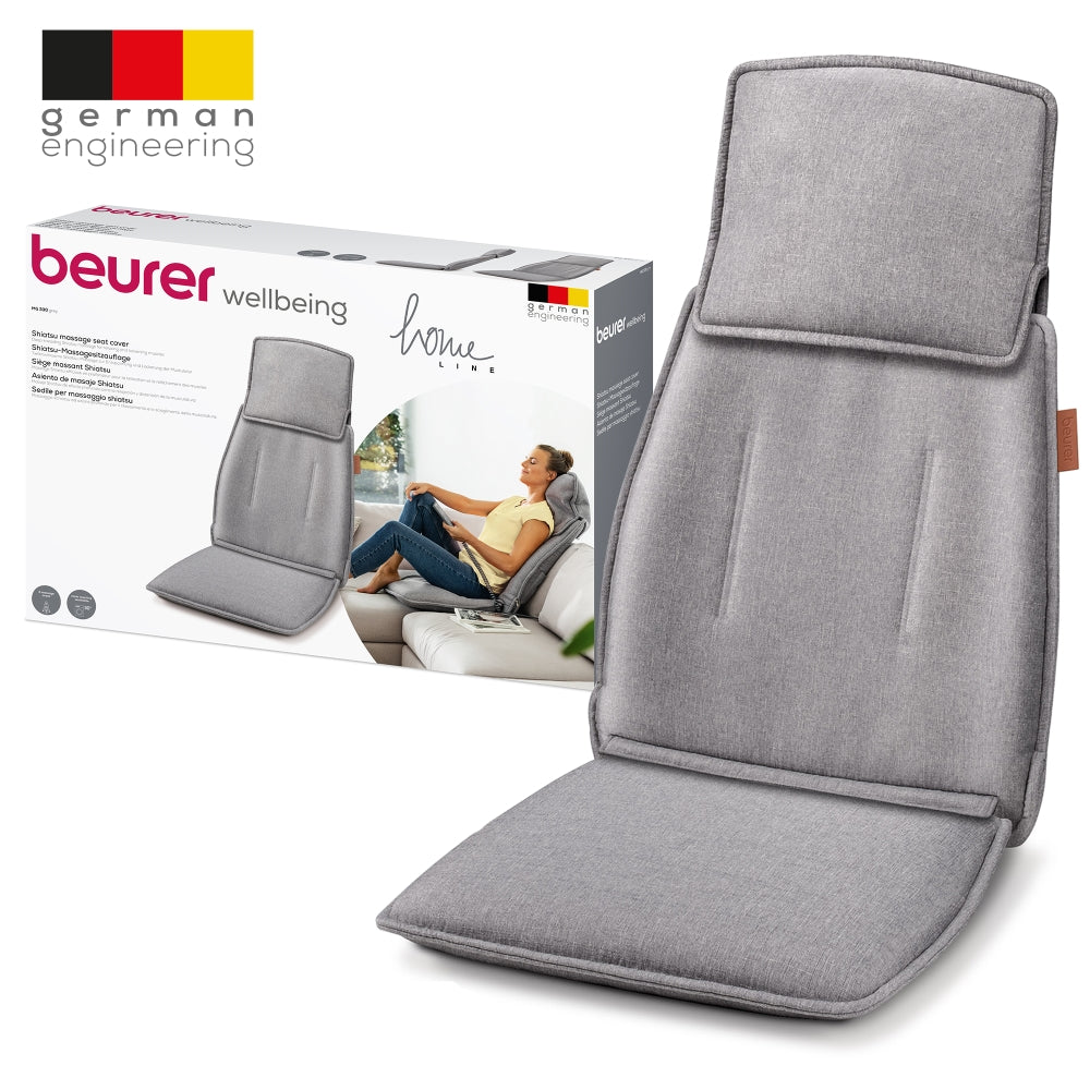Масажор Beurer MG 330 Shiatsu massage seat cover grey, 4-head massage system