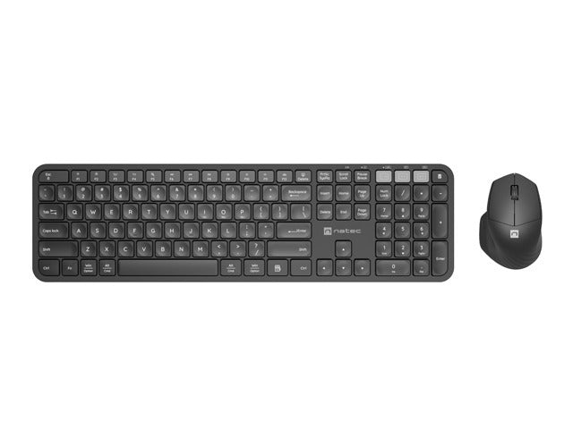 Комплект Natec Set 2 in 1 Keyboard Octopus + Mouse US Layout Wireless Bluetooth + 2.4 GHz
