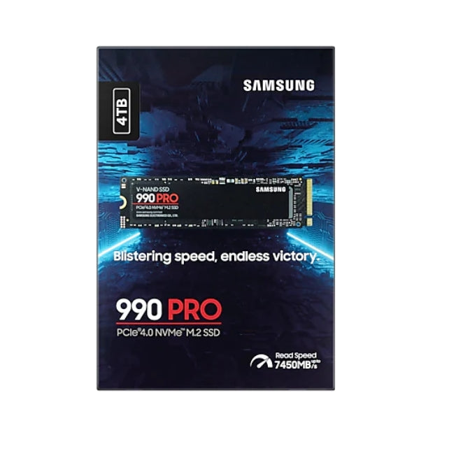 Твърд диск Samsung SSD 990 PRO 4TB PCIe 4.0 NVMe 2.0 M.2 V-NAND 3-bit MLC