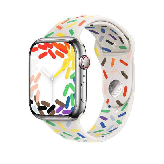 Каишка за часовник Apple 45mm Pride Edition Sport Band, S/M