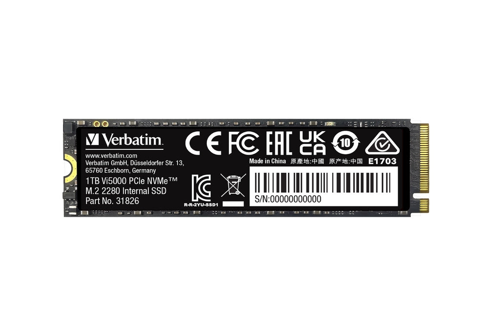 Твърд диск Verbatim Vi5000 Internal PCIe NVMe M.2 SSD 1TB