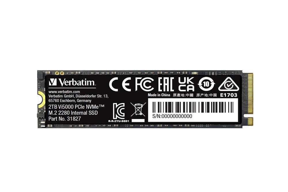Твърд диск Verbatim Vi5000 Internal PCIe NVMe M.2 SSD 2TB