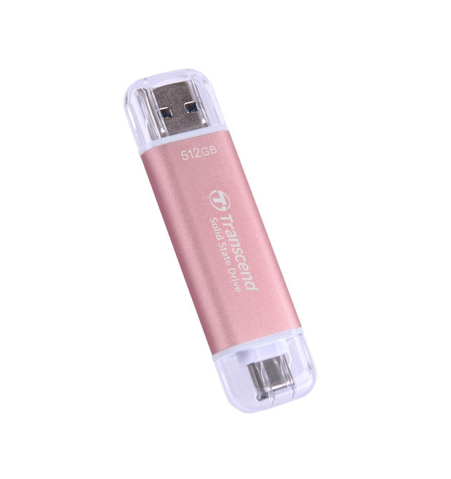 Твърд диск Transcend 512GB, USB External SSD (TS512GESD310P)