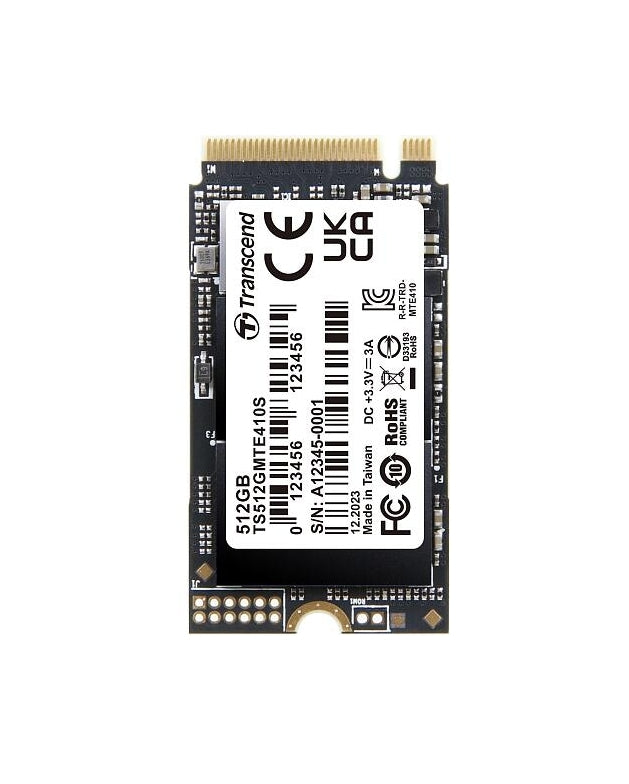 Твърд диск Transcend 512GB, M.2 2242 (TS512GMTE410S)