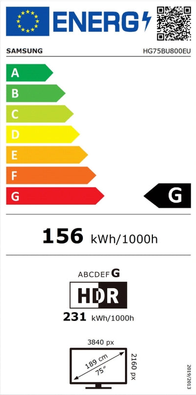 Телевизор Samsung Hotel TV HG75BU800 75" 4K UHD LED Hotel TV