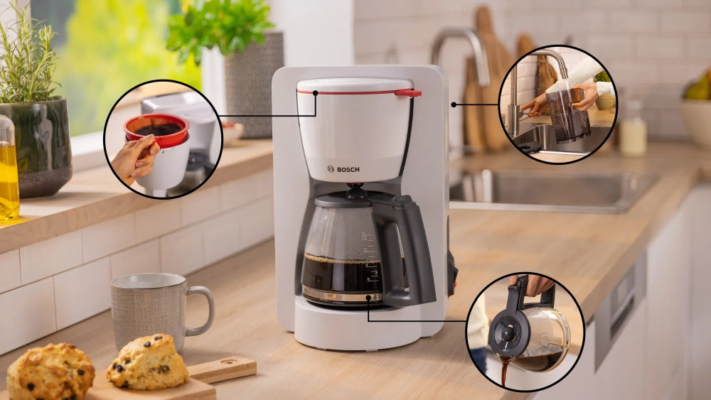 Кафемашина Bosch TKA2M111, Coffee maker, MyMoment, White