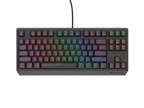 Клавиатура Genesis Gaming Keyboard Thor 230 TKL Lite US Rainbow Mechanical Outemu Red