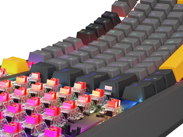 Клавиатура Genesis Gaming Keyboard Thor 230 TKL Anchor Gray Negative US RGB Mechanical
