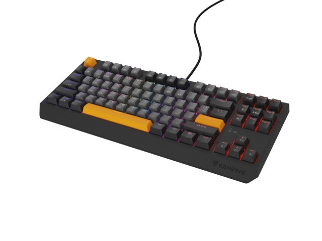 Клавиатура Genesis Gaming Keyboard Thor 230 TKL Anchor Gray Negative US RGB Mechanical