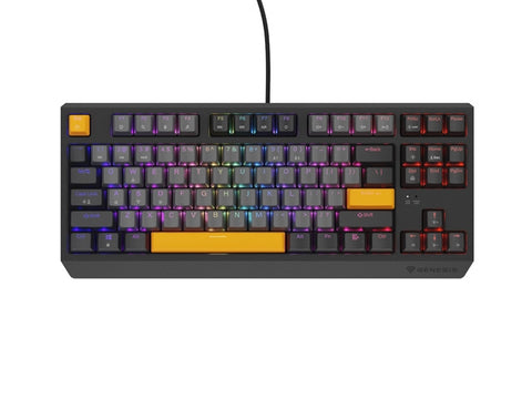 Клавиатура Genesis Gaming Keyboard Thor 230 TKL Anchor Gray Negative US RGB Mechanical