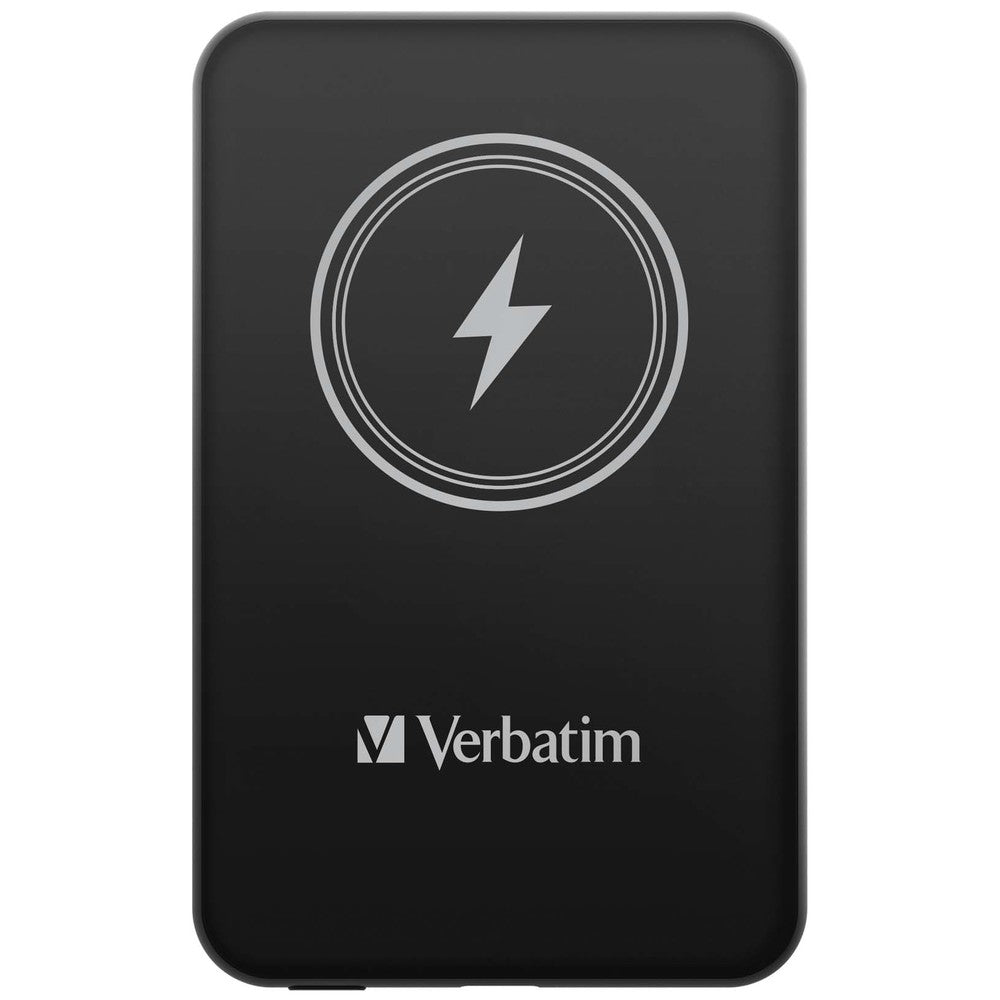 Външна батерия Verbatim MCP-5BK Power Pack 5000 mAh with UBS-C PD 20W / Magnetic Wireless