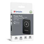 Външна батерия Verbatim MCP-10BK Power Pack 10000 mAh with UBS-C PD 20W / Magnetic