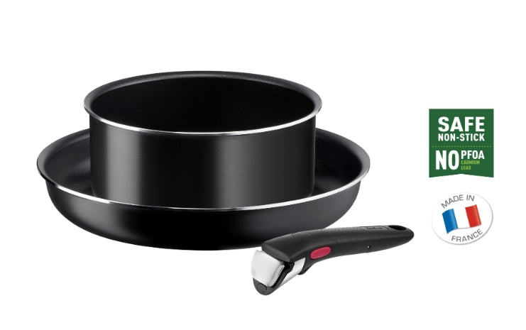 Комплект тигани и тенджери Tefal L1539243 SET 3PC ING6 EASY COOK N CLEAN