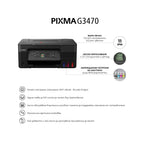Мастилоструйно многофункционално устройство Canon PIXMA G3470 All-In-One, Black