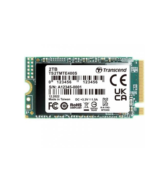Твърд диск Transcend 2TB, M.2 2242 (TS2TMTE400S)