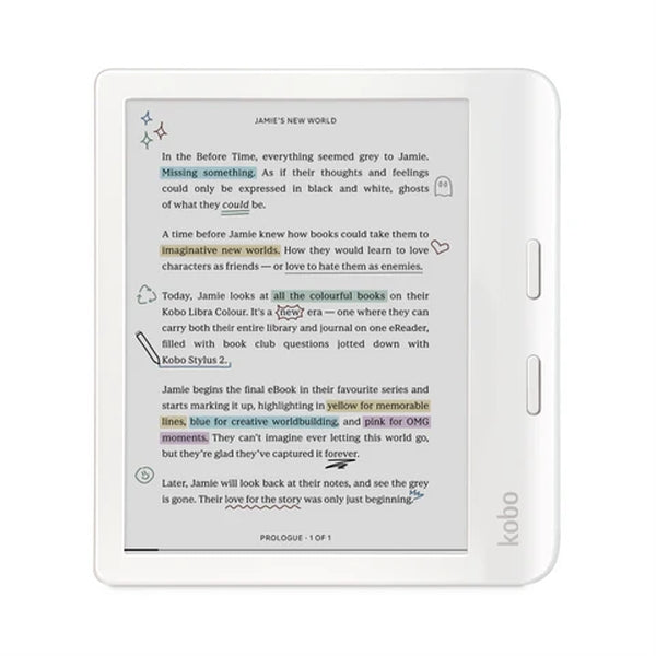 Четец за Е-книги Kobo Libra Colour e-Book Reader (N428-KU-WH-K-CK)