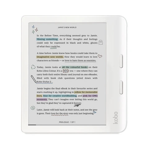 Четец за Е-книги Kobo Libra Colour e-Book Reader (N428-KU-WH-K-CK)