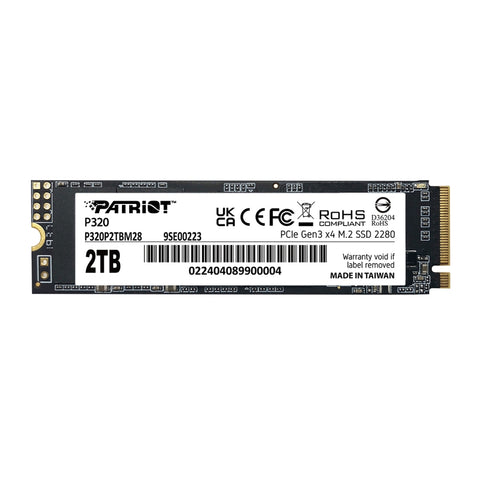 Твърд диск Patriot P320 2TB M.2 2280 PCIE