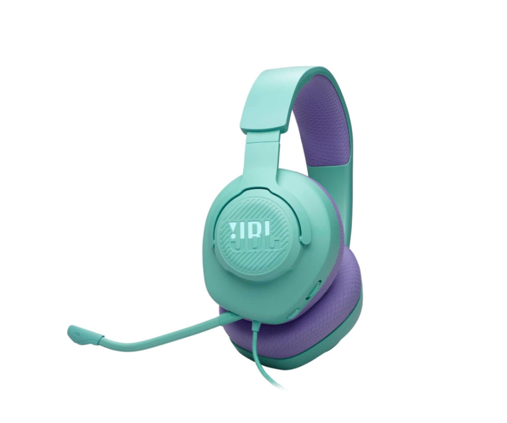 Слушалки JBL QUANTUM 100M2 CYN Wired over-ear gaming headset with detachable mic and mute