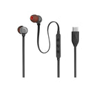 Слушалки JBL T310C BLK USB-C In-ear headphones