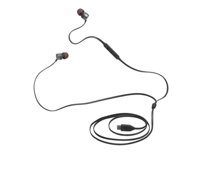 Слушалки JBL T310C BLK USB-C In-ear headphones