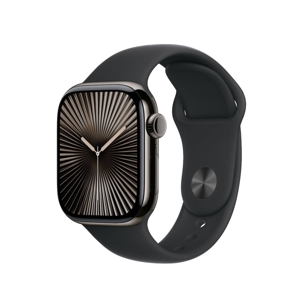 Каишка за часовник Apple Watch 42mm Sport Band: Black Sport Band, S/M
