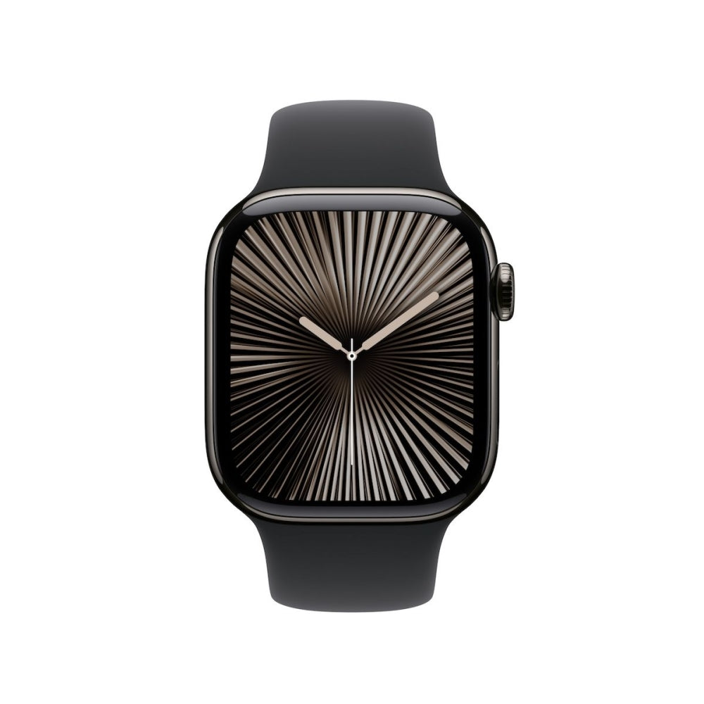 Каишка за часовник Apple Watch 42mm Sport Band: Black Sport Band, M/L