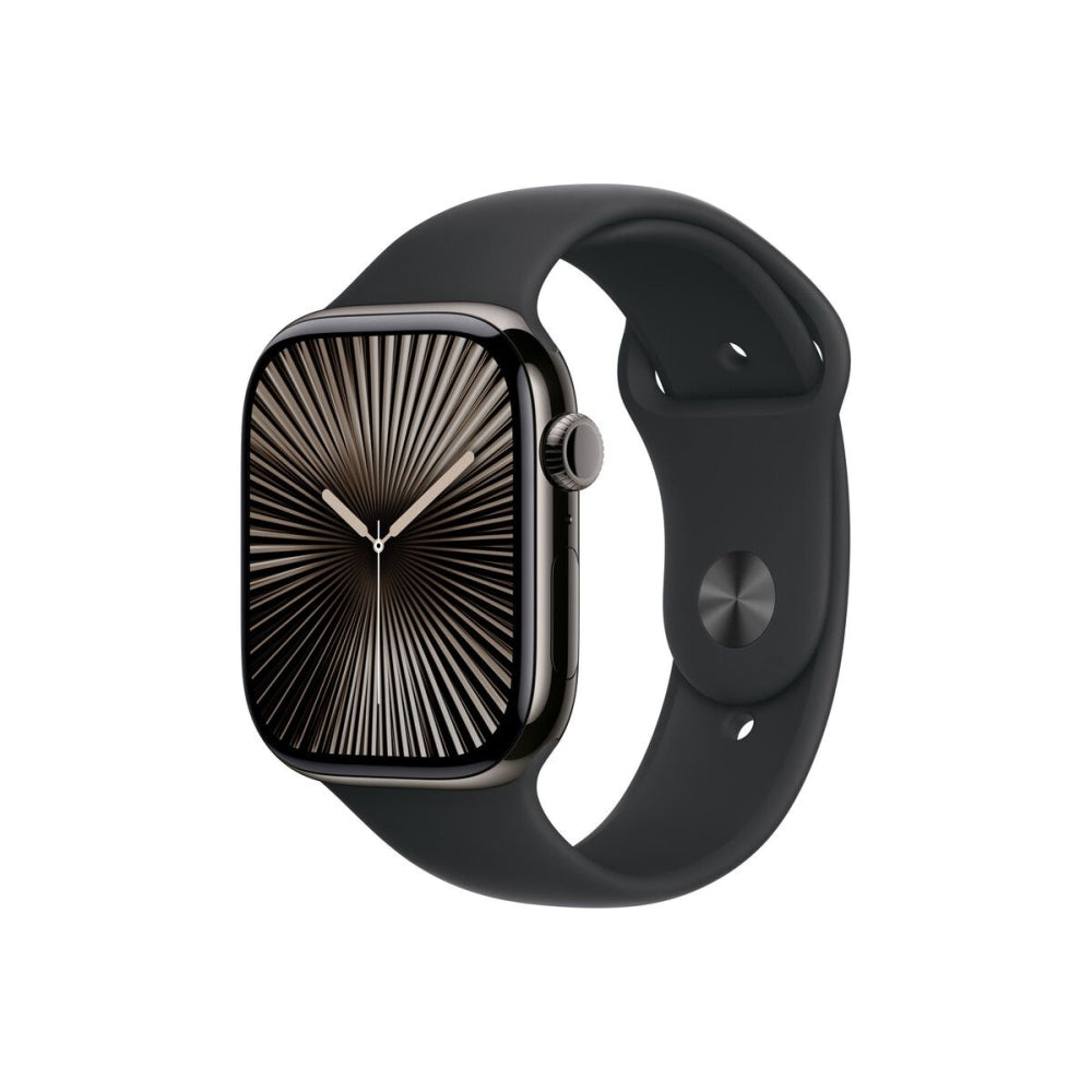 Каишка за часовник Apple Watch 46mm Sport Band: Black Sport Band, M/L