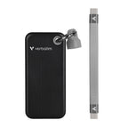Твърд диск Verbatim Pocket SSD USB 3.2 Gen 2 2TB Black/Grey