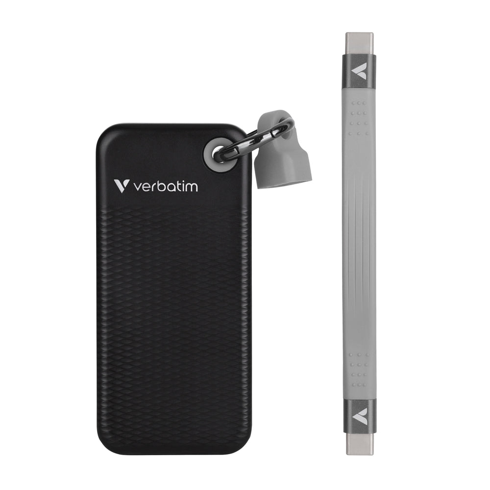 Твърд диск Verbatim Pocket SSD USB 3.2 Gen 2 2TB Black/Grey