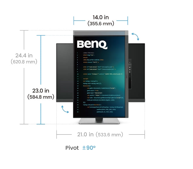 Монитор BenQ RD240Q, 24.1", 2560x1600 WQXGA