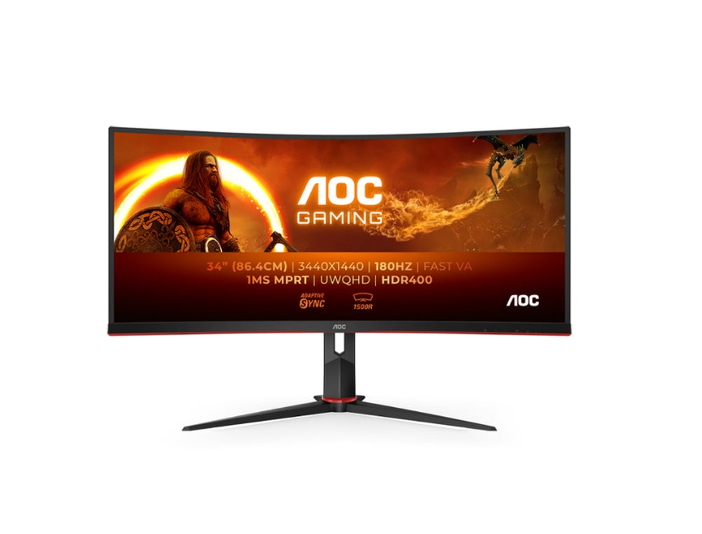 Монитор AOC CU34G2XP/BK, 34" Curved 1500R VA