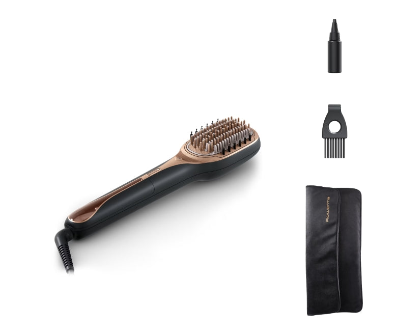 Електрическа четка за коса Rowenta CF9940F0 Hair Therapist Steam Brush Black