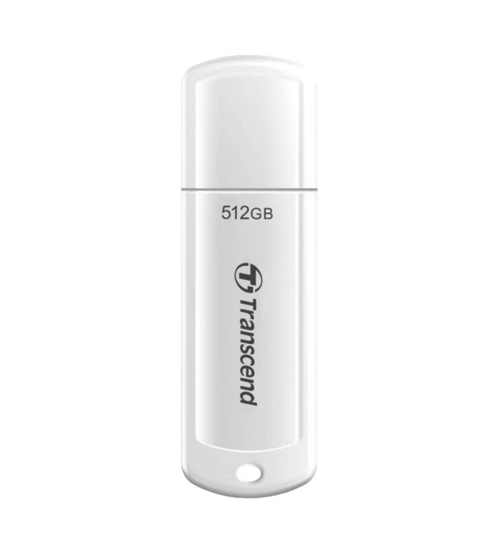 Памет Transcend 512GB, USB3.1, Flash Drive, Capless, White (TS512GJF730)