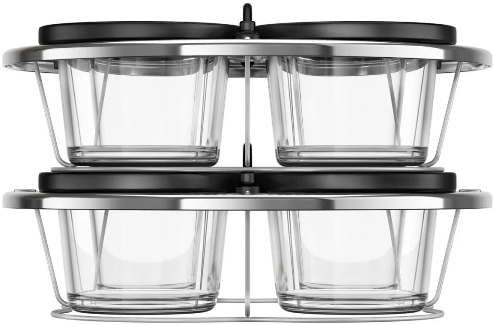 Бурканчета Tefal XA6140E0 8 glass jars with lids for Cook4me