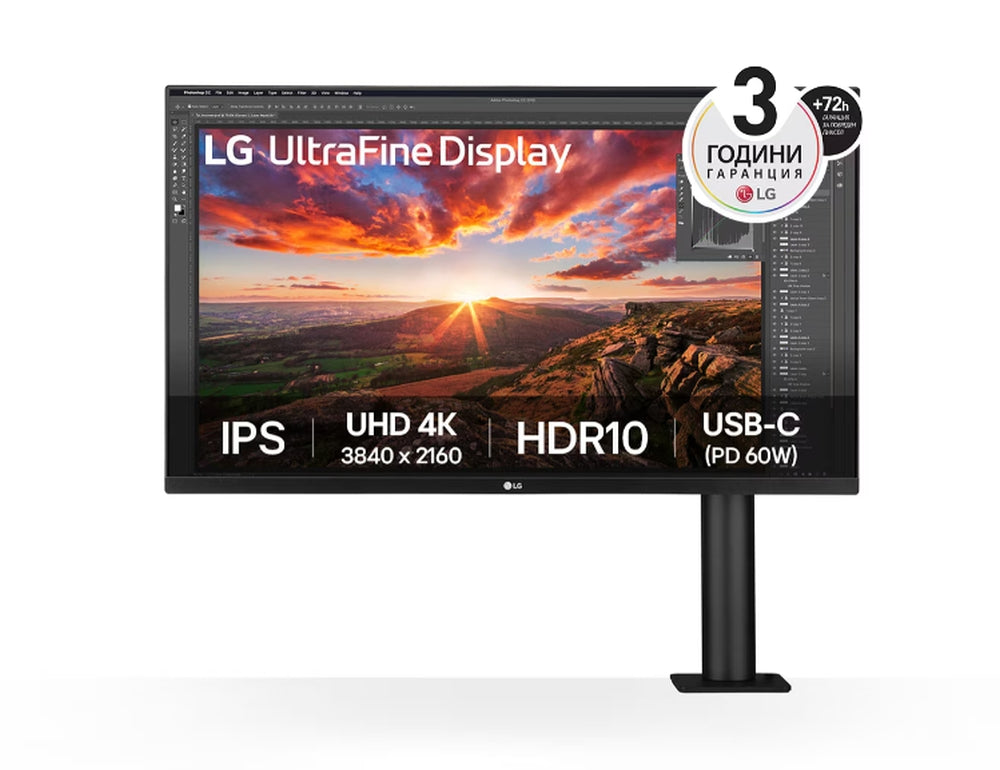Монитор LG 32UN880K-B, 31.5" UltraFine Ergo 4K