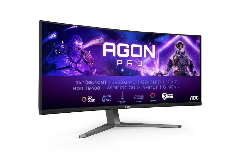 Монитор AOC AG346UCD, 34" Curved 1800R QD-OLED