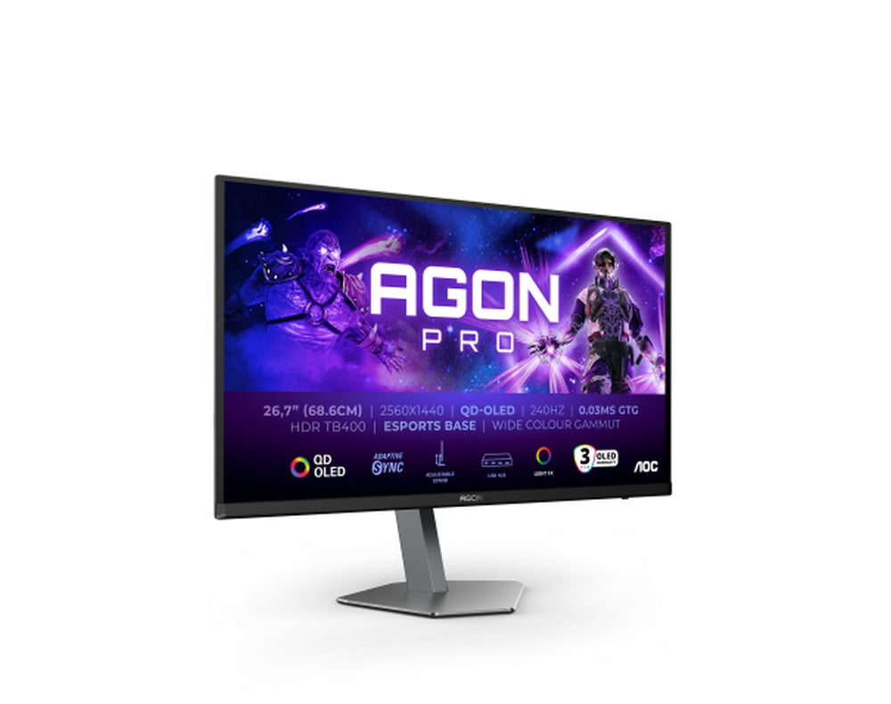 Монитор AOC AG276QZD2, 26.7" QD-OLED