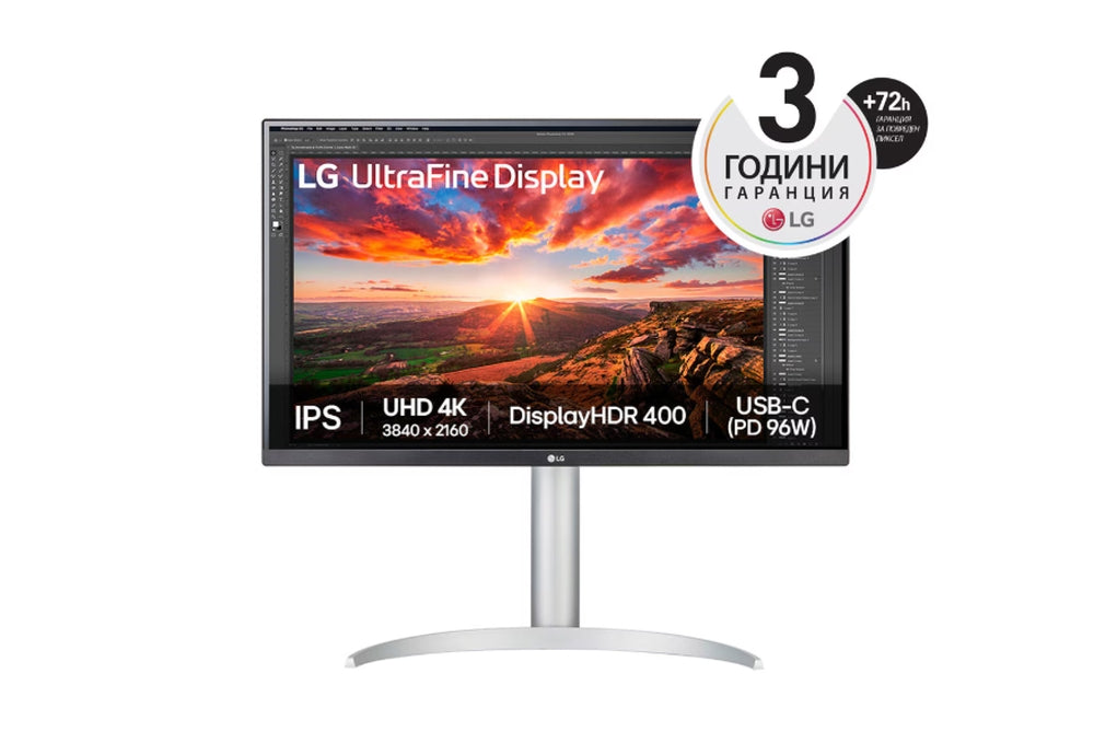 Монитор LG 27UP850K-W, 27" UltraFine UHD