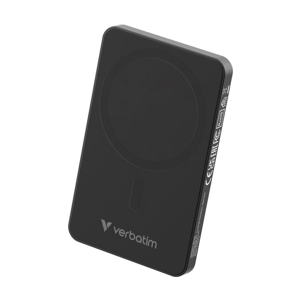 Външна батерия Verbatim Charge 'n' Go Essentials Power Bank Magnetic Wireless 5000mAh (32225)