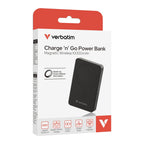 Външна батерия Verbatim Charge 'n' Go Essentials Power Bank Magnetic Wireless 10000mAh (32227)
