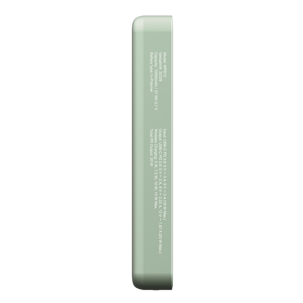 Външна батерия Verbatim Charge 'n' Go Essentials Power Bank Magnetic Wireless 10000mAh (32228)