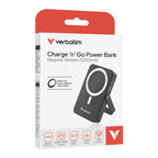 Външна батерия Verbatim Charge 'n' Go Power Bank with Stand Magnetic Wireless 10000mAh (32264)