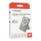 Външна батерия Verbatim Charge 'n' Go Power Bank with Stand Magnetic Wireless 10000mAh (32268)