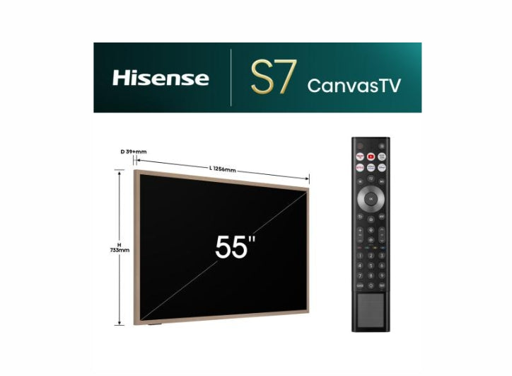 Телевизор Hisense CanvasTV, 55" (55S7NQ)